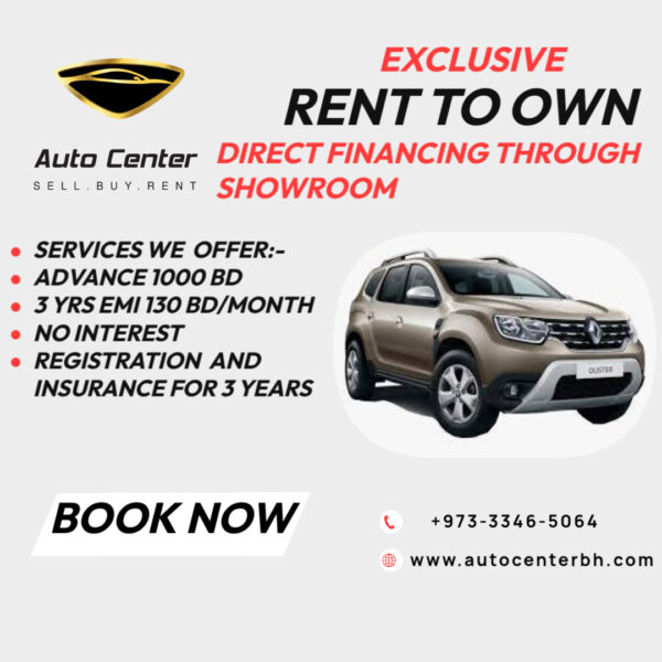 RENT TO OWN RENAULT DUSTER 2023