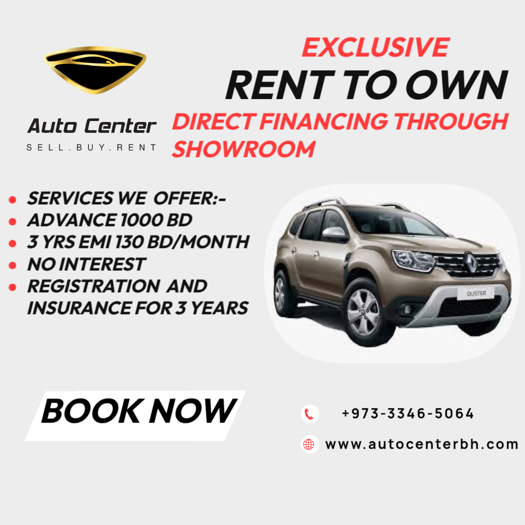 RENT TO OWN RENAULT DUSTER 2023